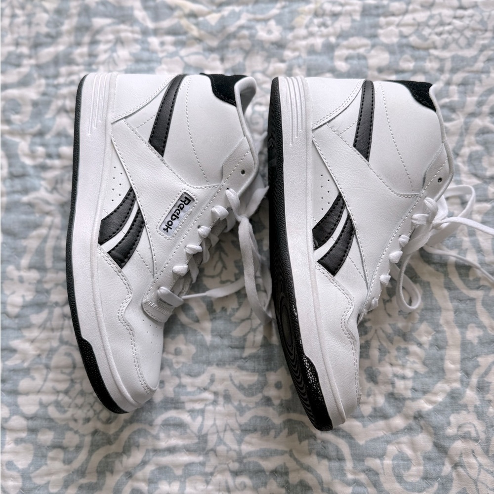 Reebok Classic White and Black High-Tops